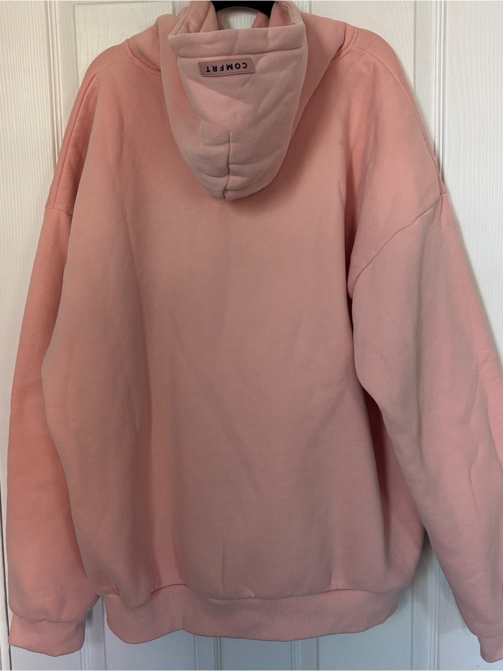Comfrt Pastel Bubblegum Pink EXTREMELY OVERSIZED 2XL Hoodie Supersoft Lining - Picture 3 of 8